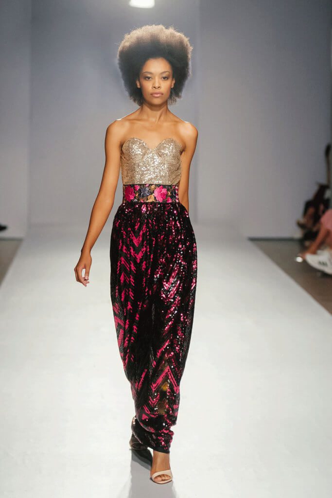 Shot from LFW 2017 Jiri Kalfar catwalk show