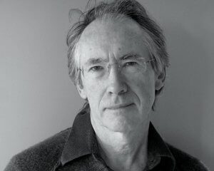 Author black and white headshot of Ian McEwan