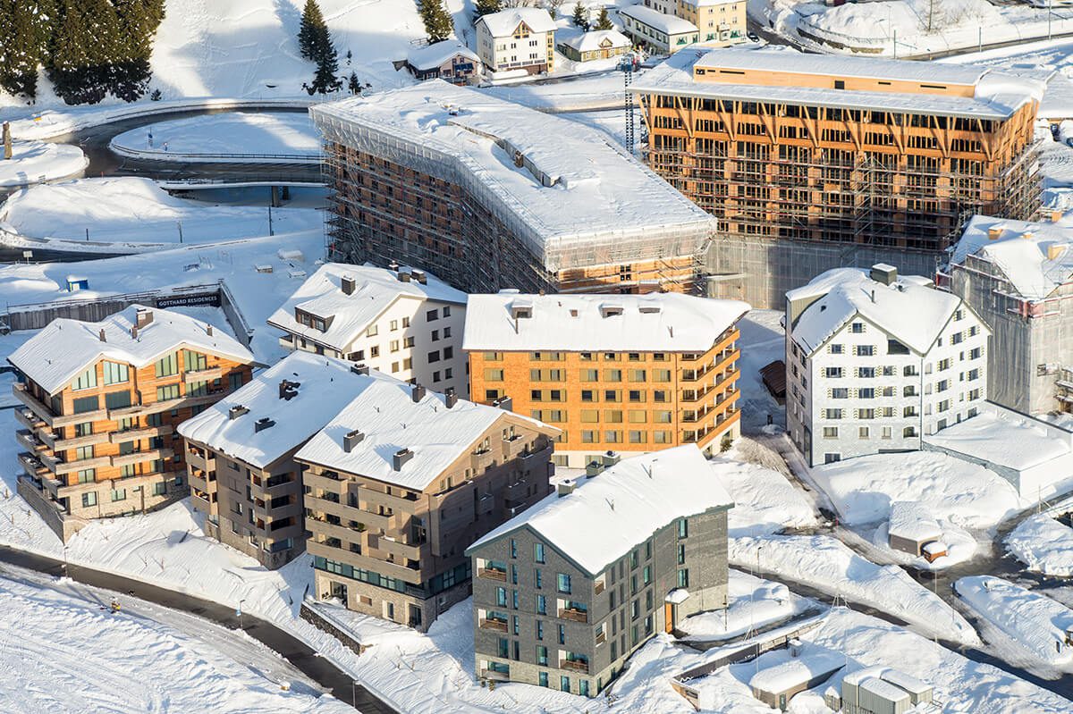 Developments in the swiss village of Andermatt