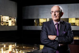 Portrait of watchmaker Jack Heuer of Swiss brand TAG Heuer