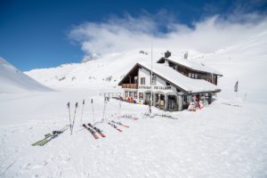 Mountain restaurant in Switzerland