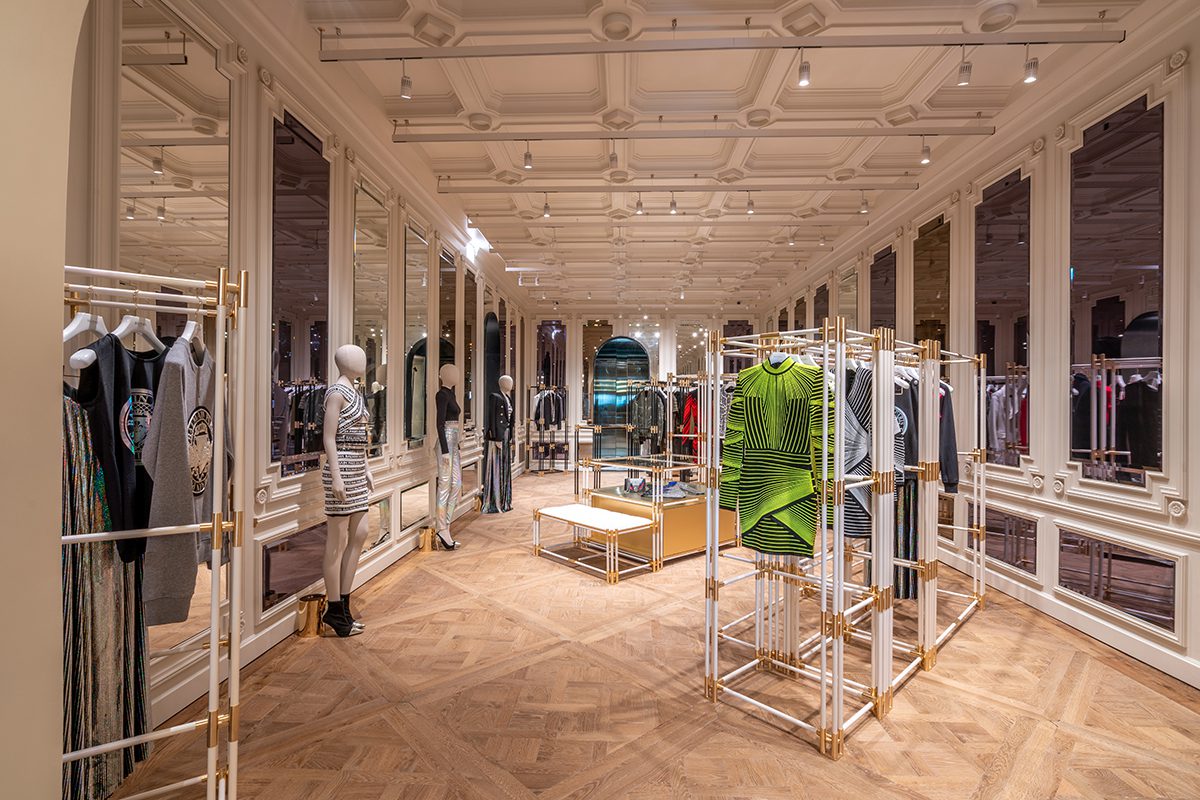 Luxury clothes shop interiors