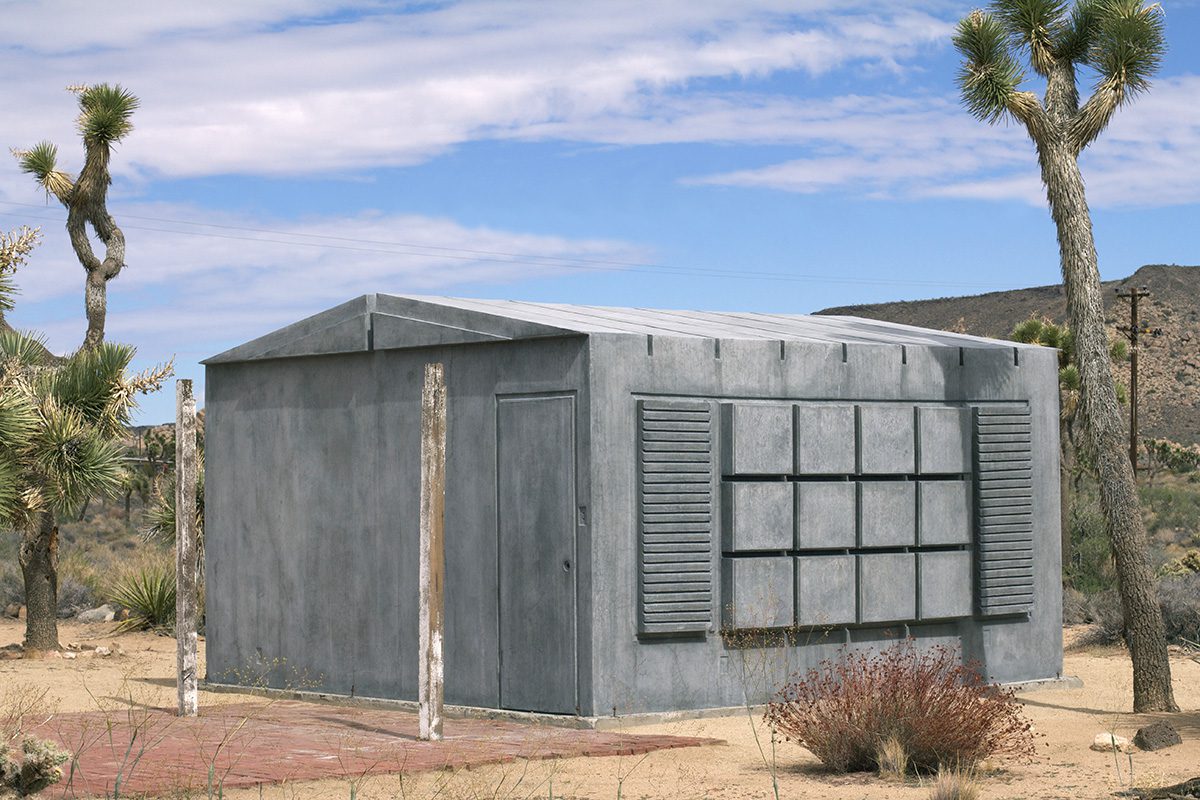 Rachel Whiteread's shack sculpture in Joshua Tree National Park