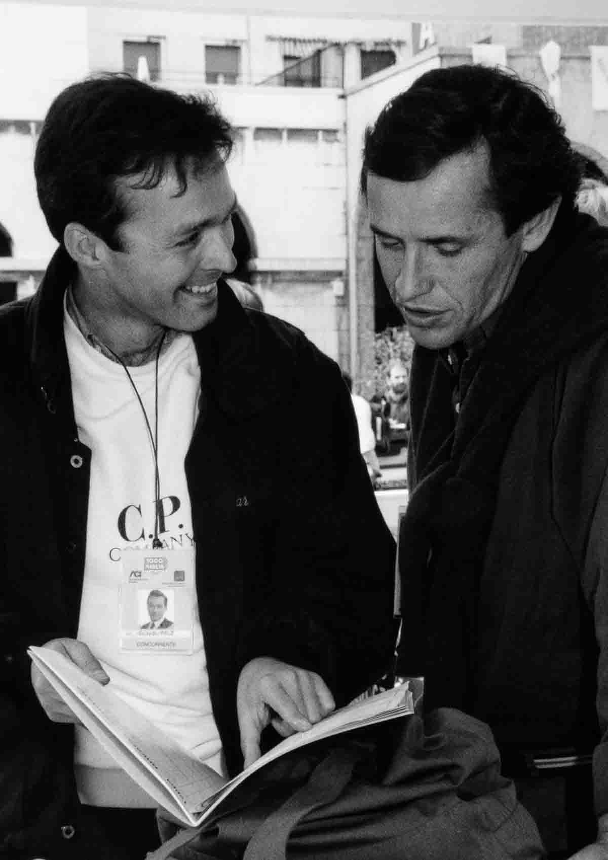 Racing driver Jacky Ickx with Karl-Friedrich Scheufele