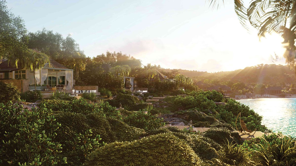Rendering of Rosewood Half Moon Bay luxury resort
