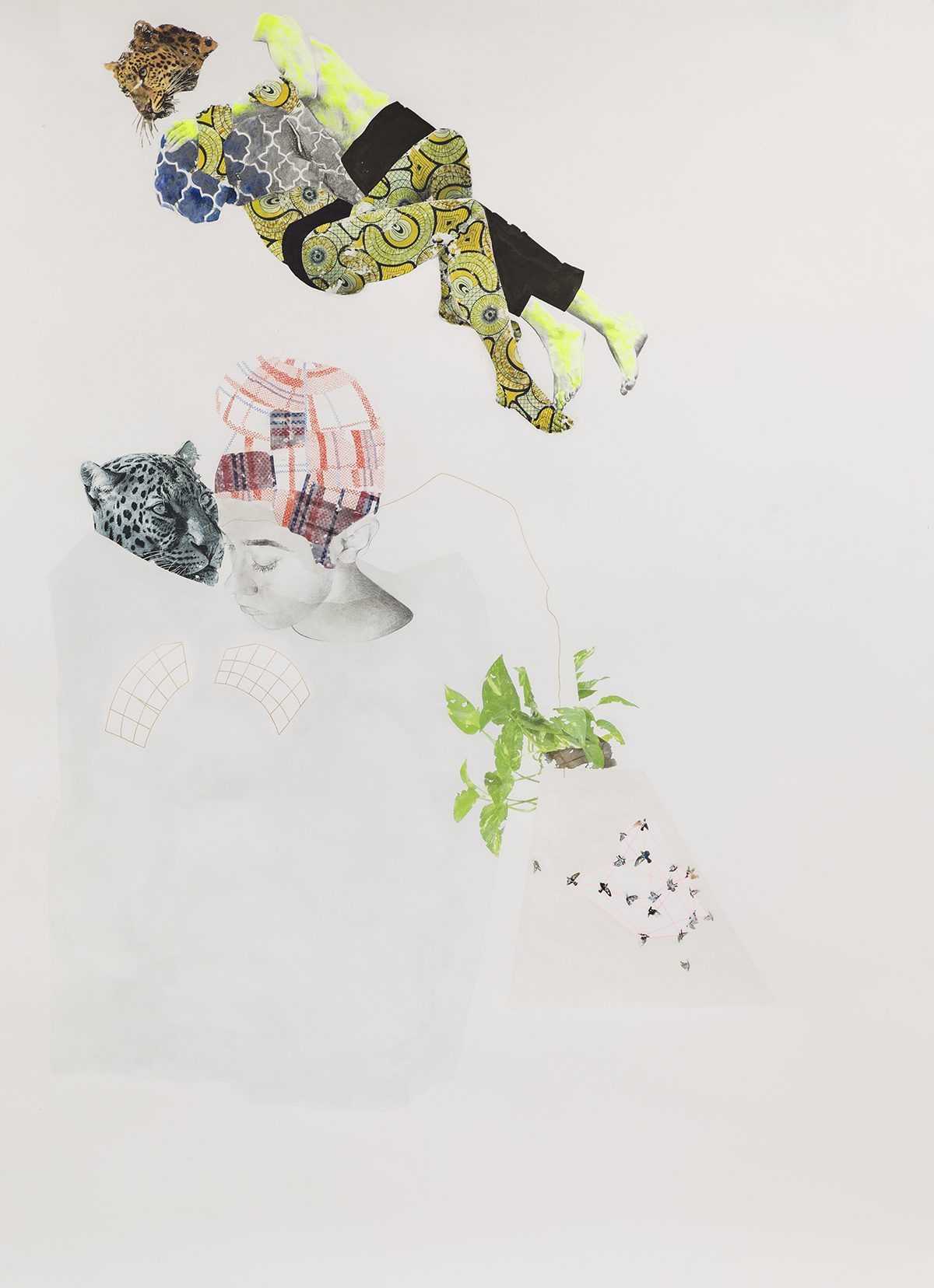 Abstract drawing by contemporary artist ruby onyinyechi amanze