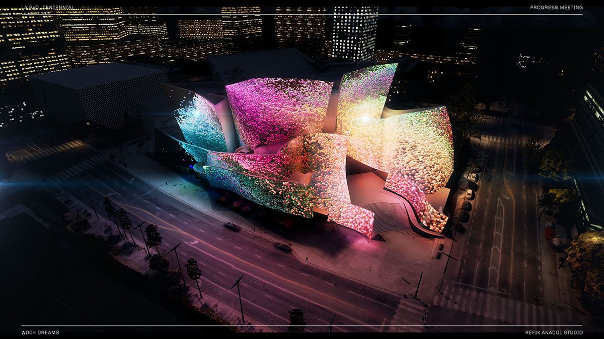 Large scale artwork by Turkish artwork Refik Anadol 