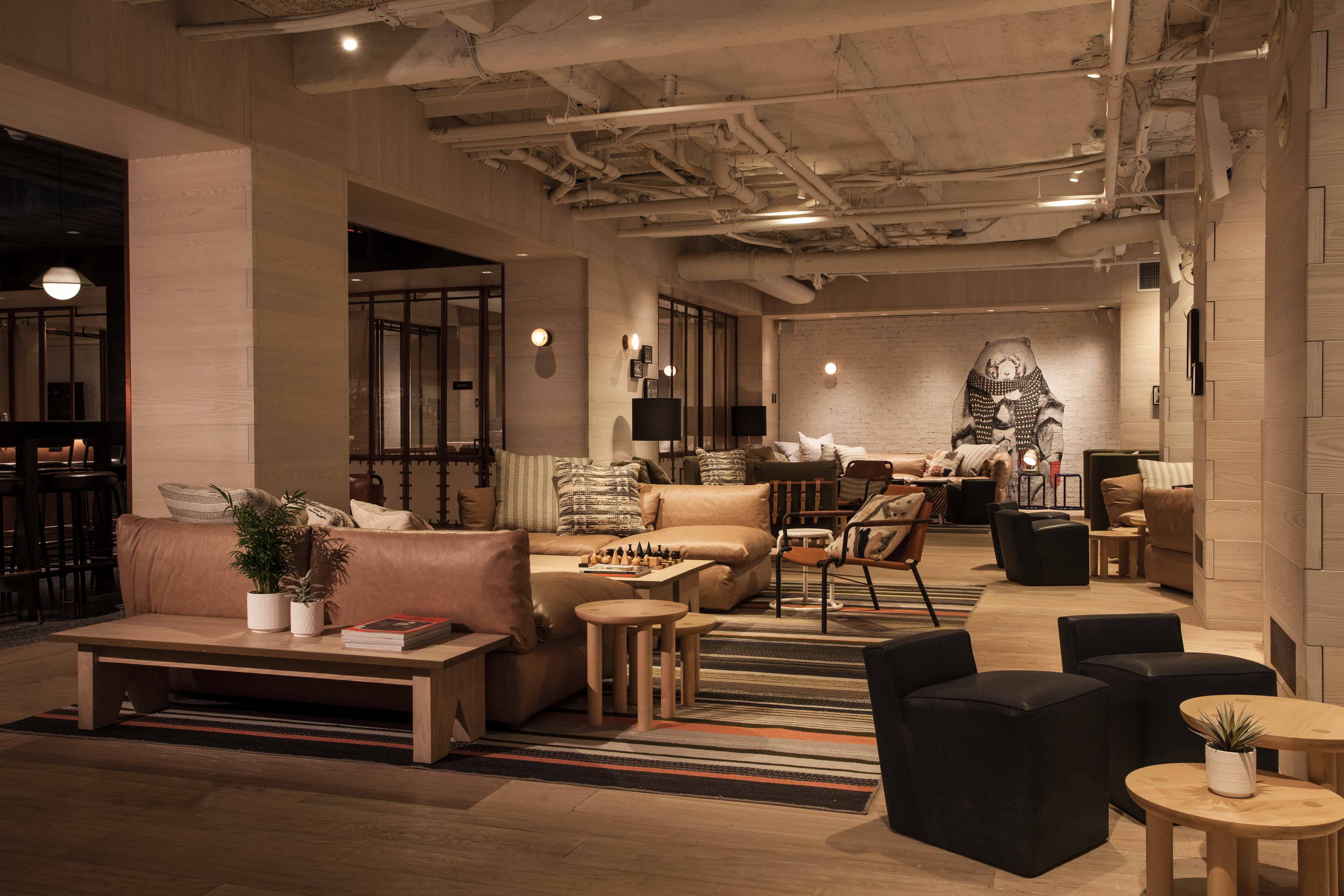 Hotel lounge and bar