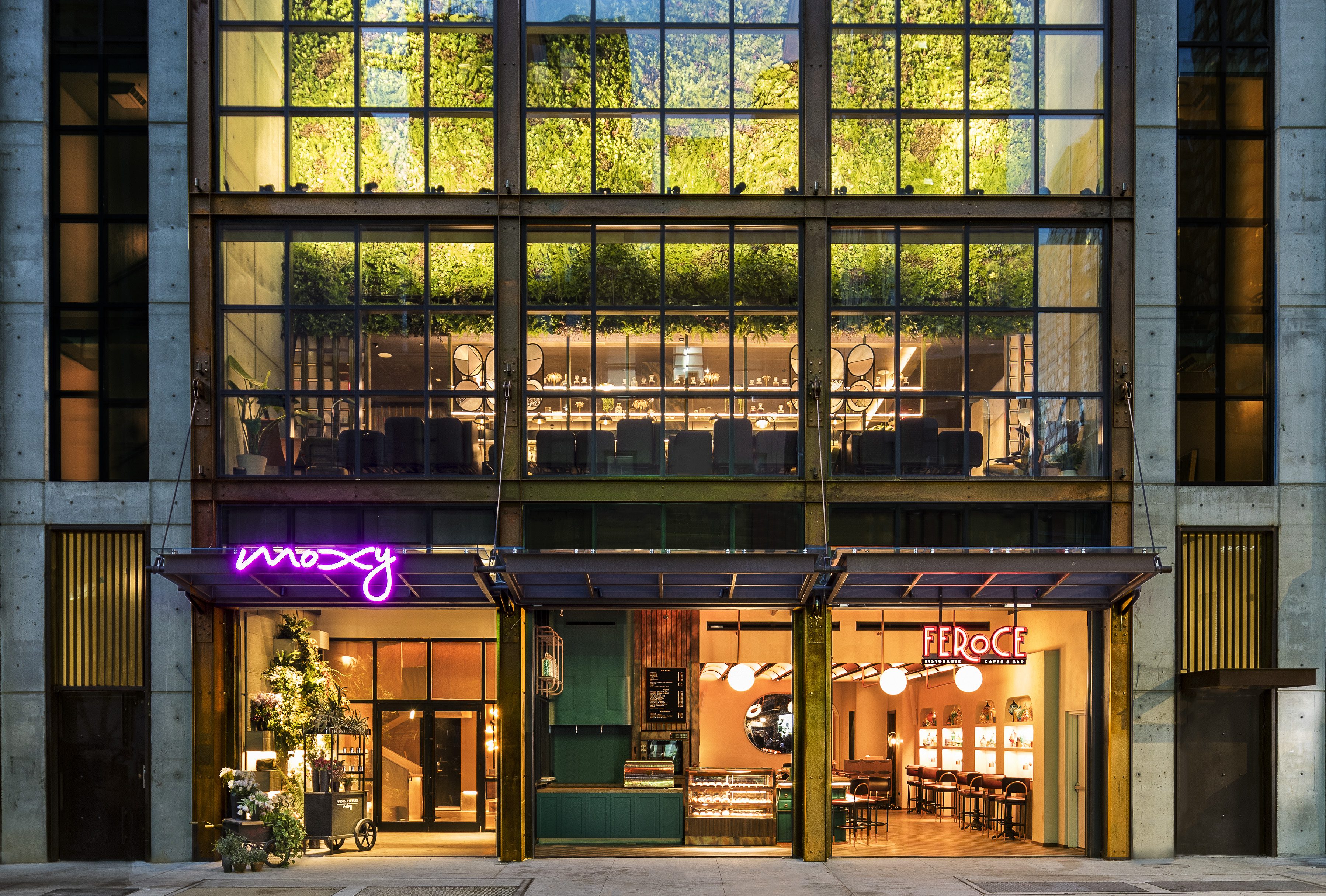 glass hotel facade