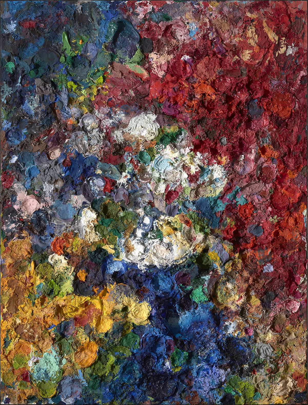 Abstract coloured painting