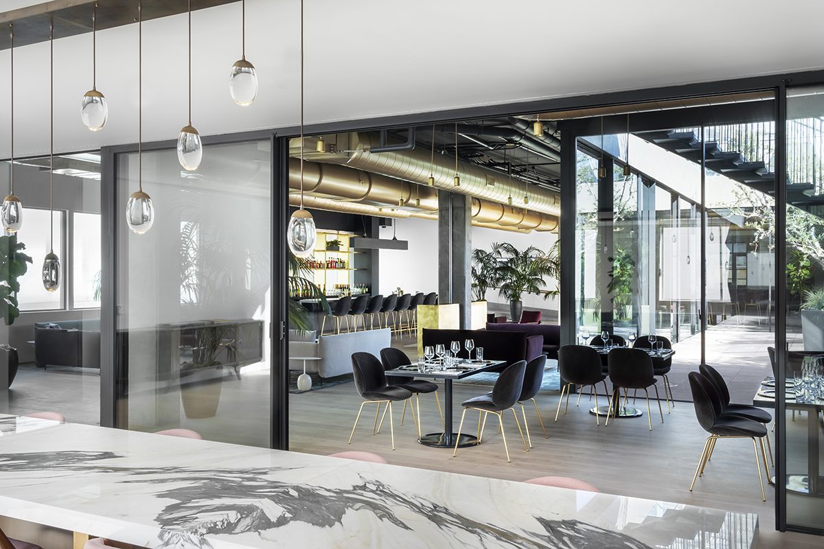 Contemporary communal living space