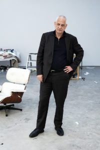 Painter Luc Tuymans in his studio