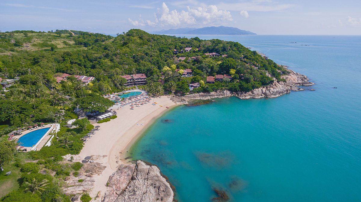 Luxurious tropical beach resort