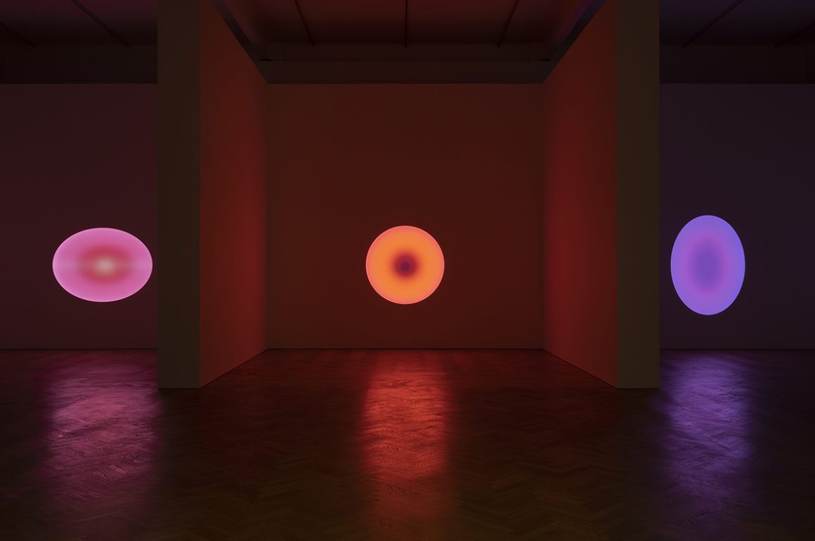 Suspended glowing lights