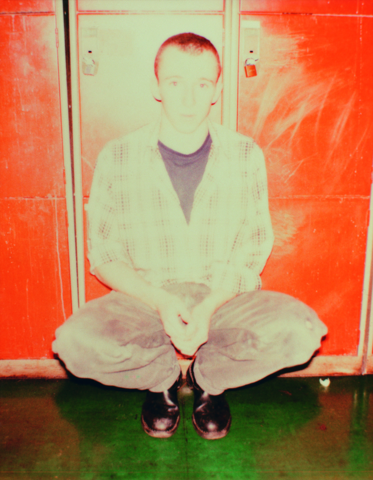 Bleached portrait of a man