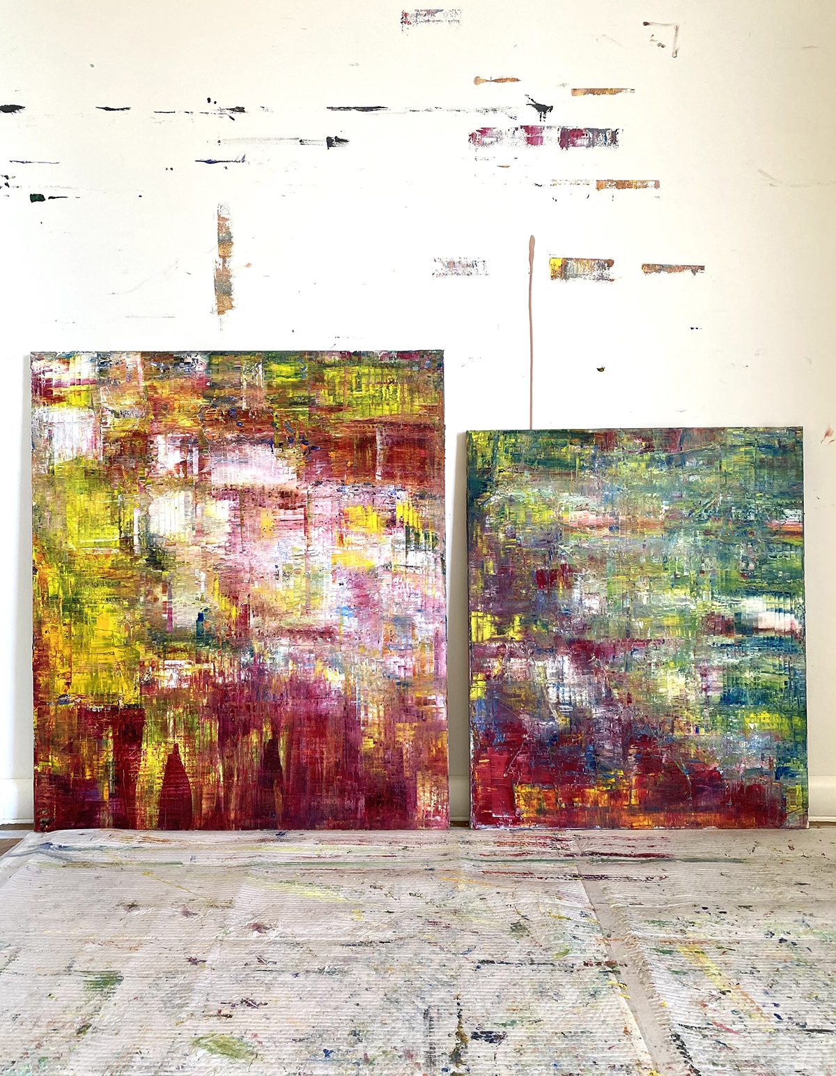 Large scale abstract paintings