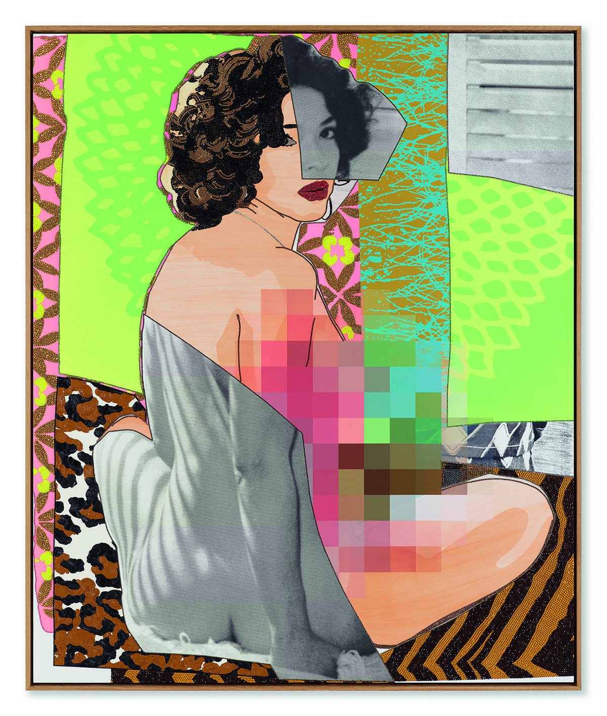 Collage artwork portrait