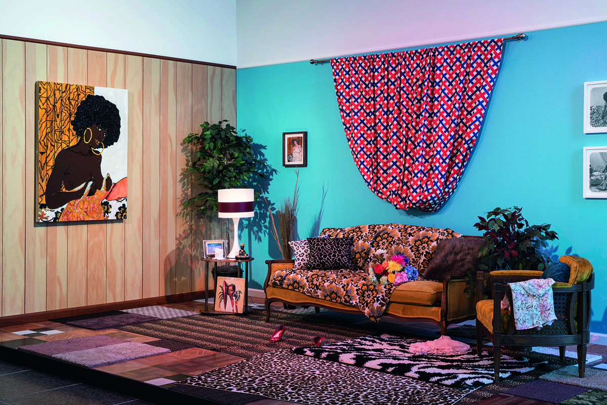 Art installation of living room