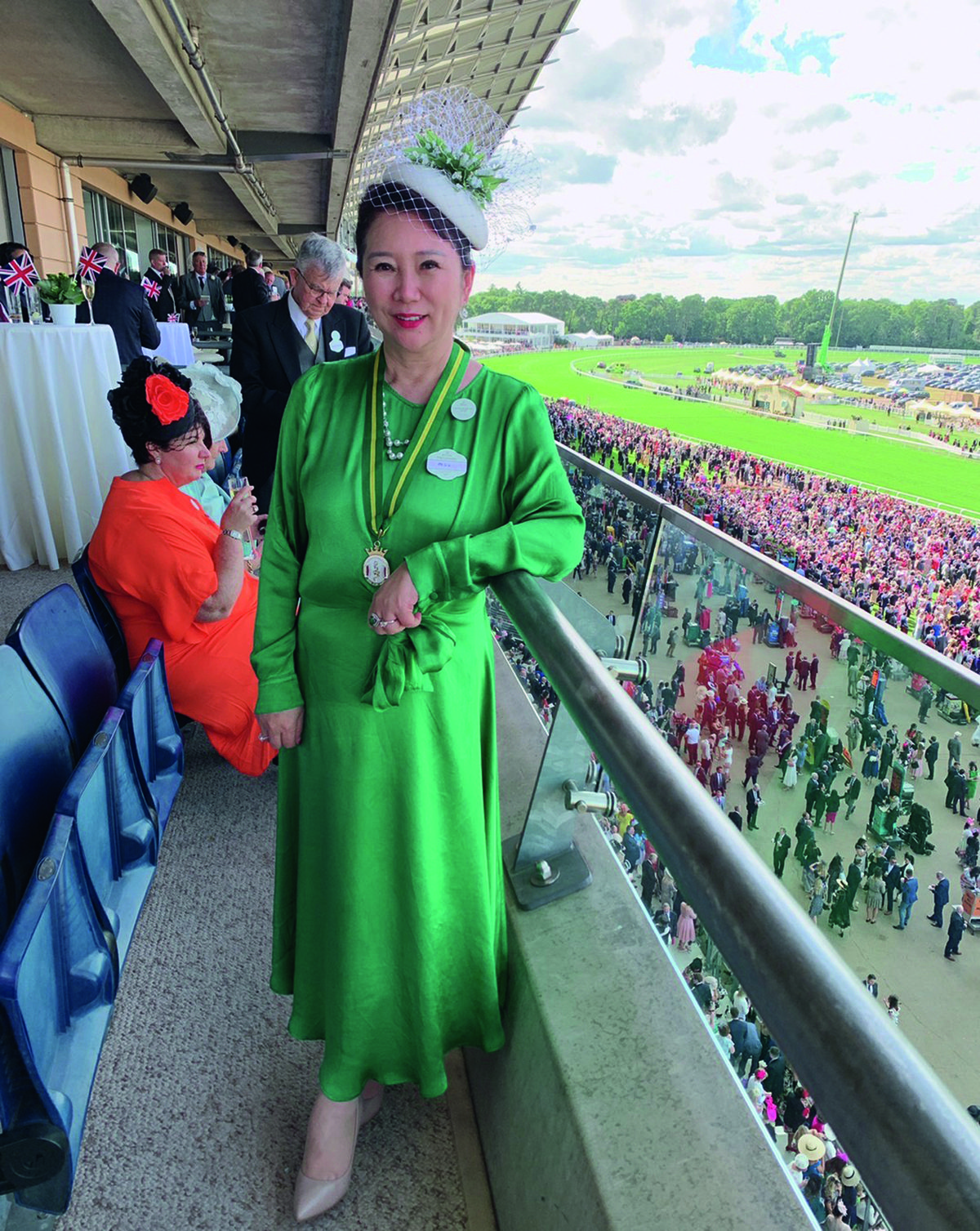 woman at horse racing