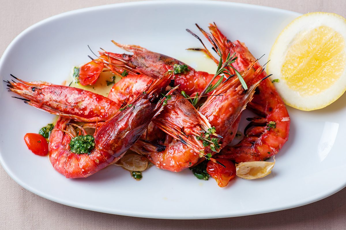 red prawns
