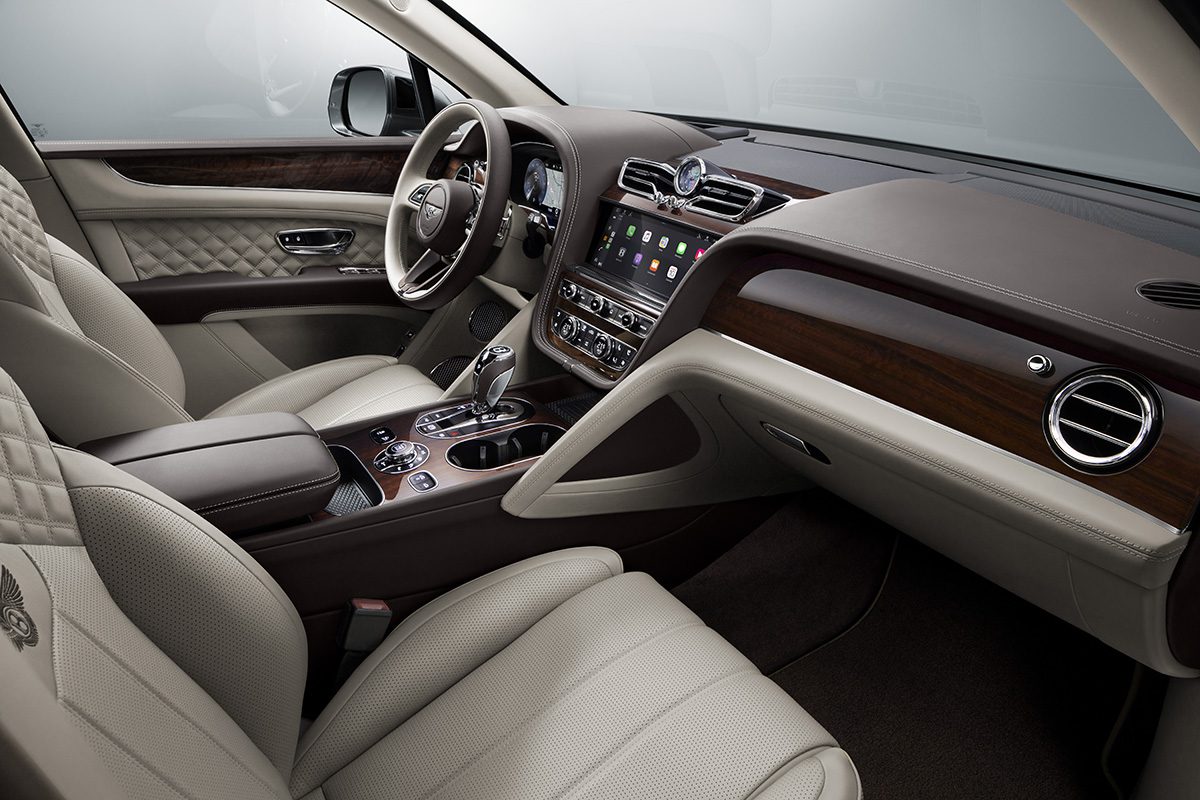 dashboard of car