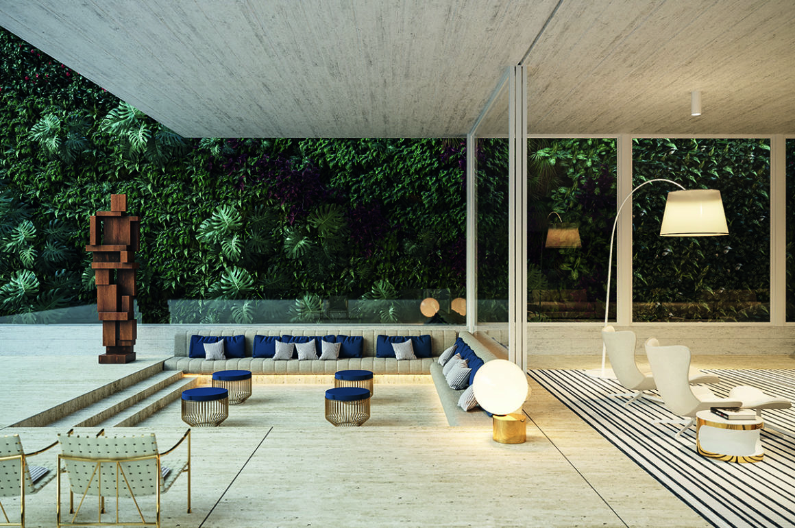 sunken terrace