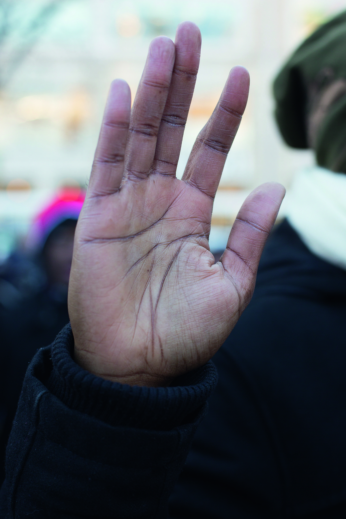 man's hand