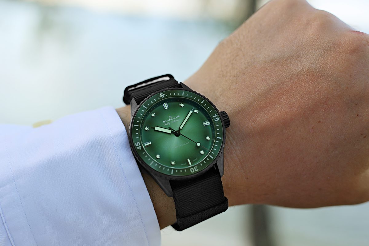 watch on man's wrist