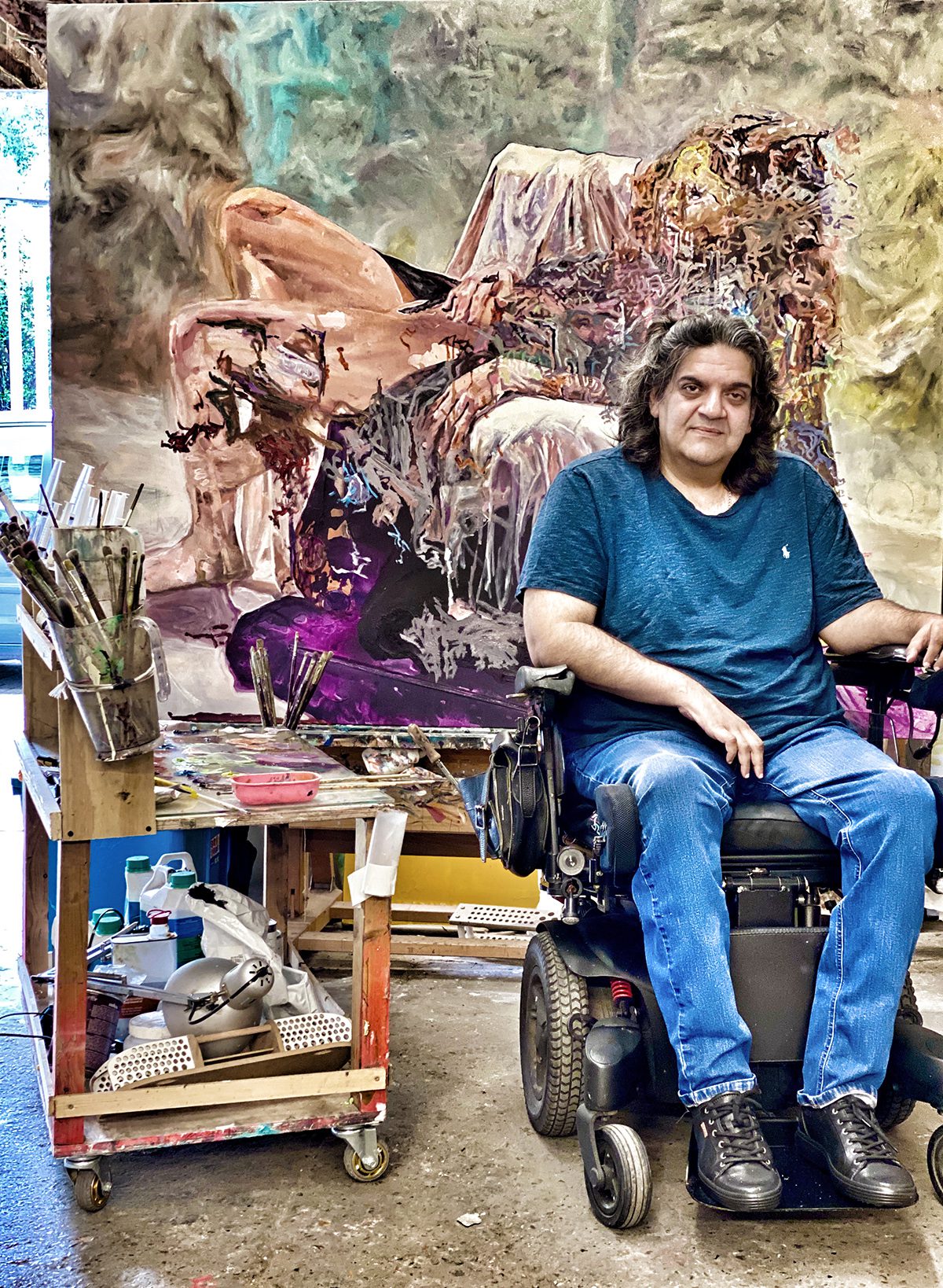 artist in the studio
