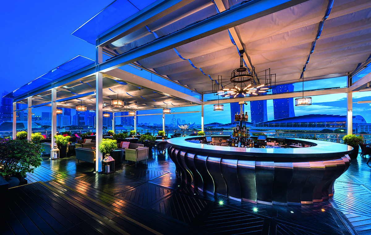 hotel roof bar