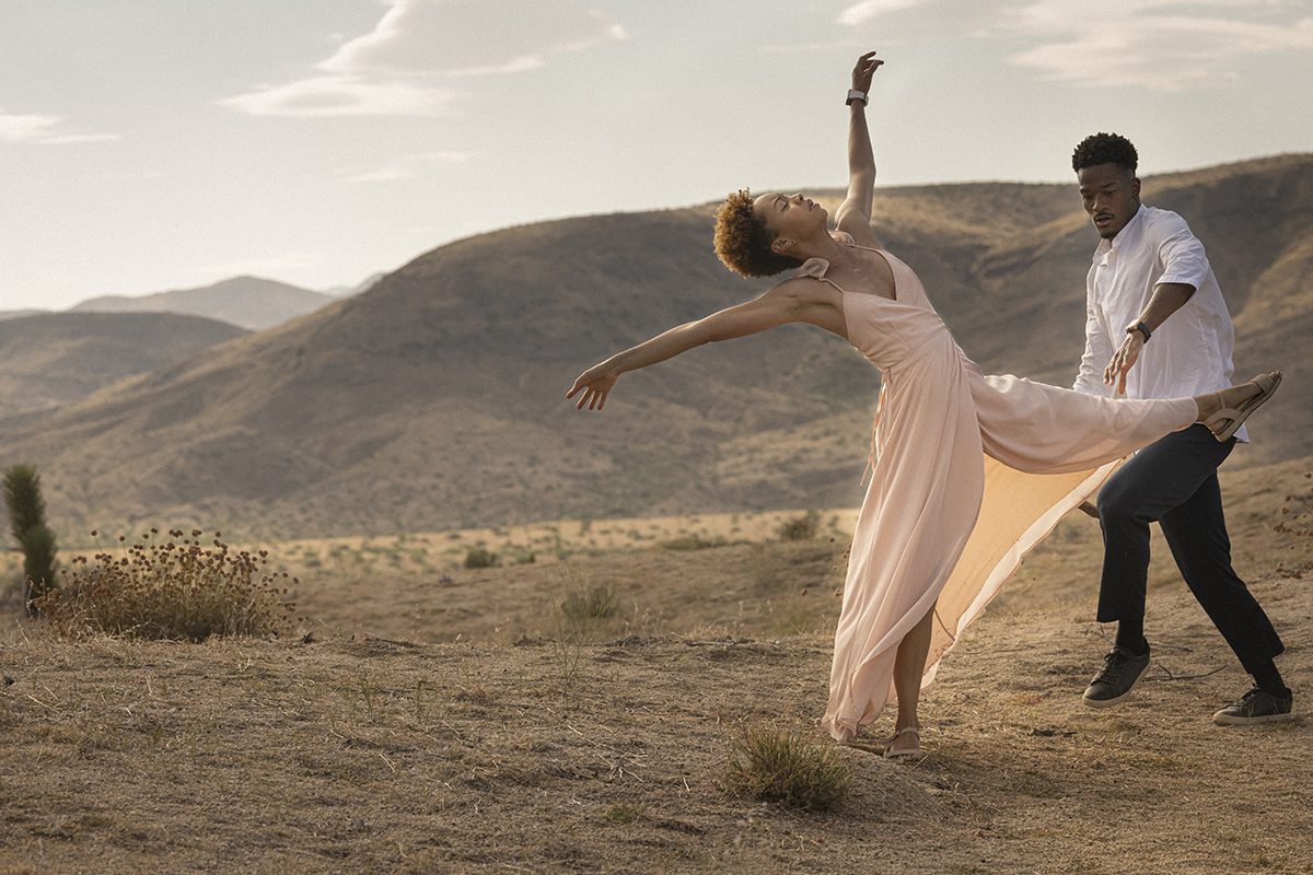 dancers in the desert