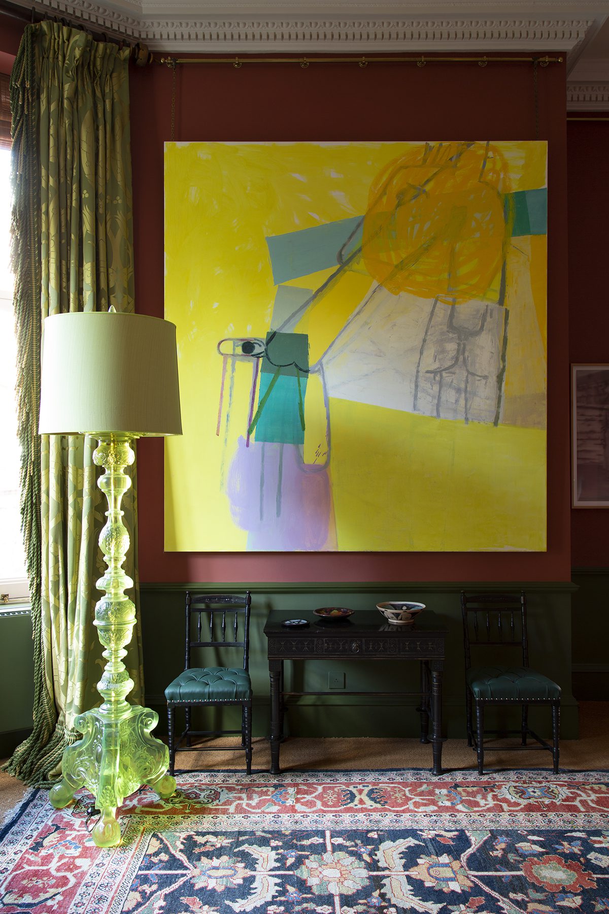 contemporary art hanging