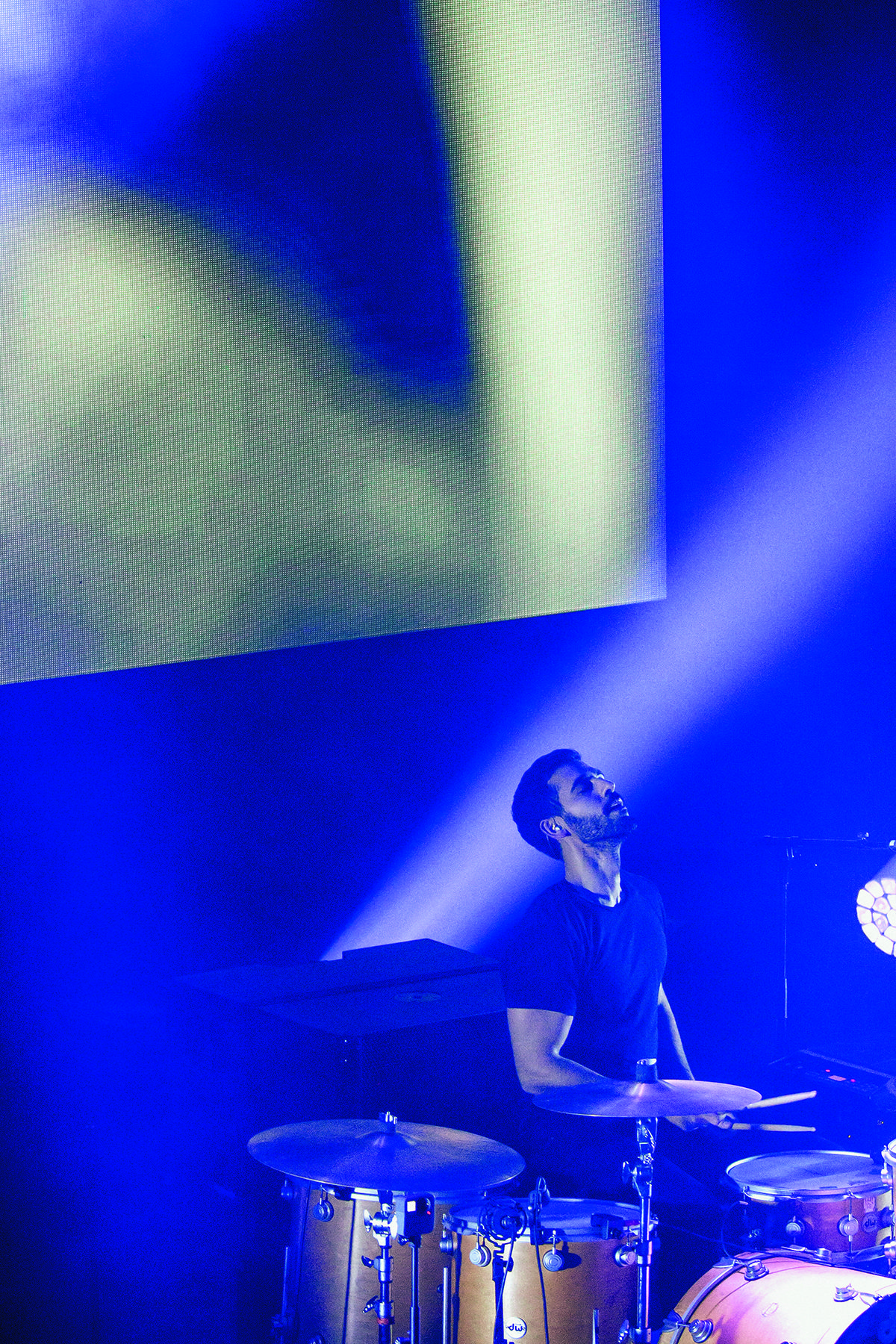 man playing drums