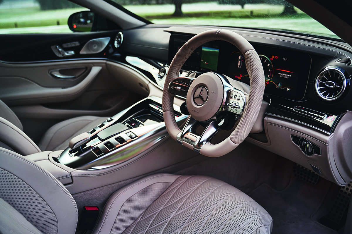 car interiors and steering wheel