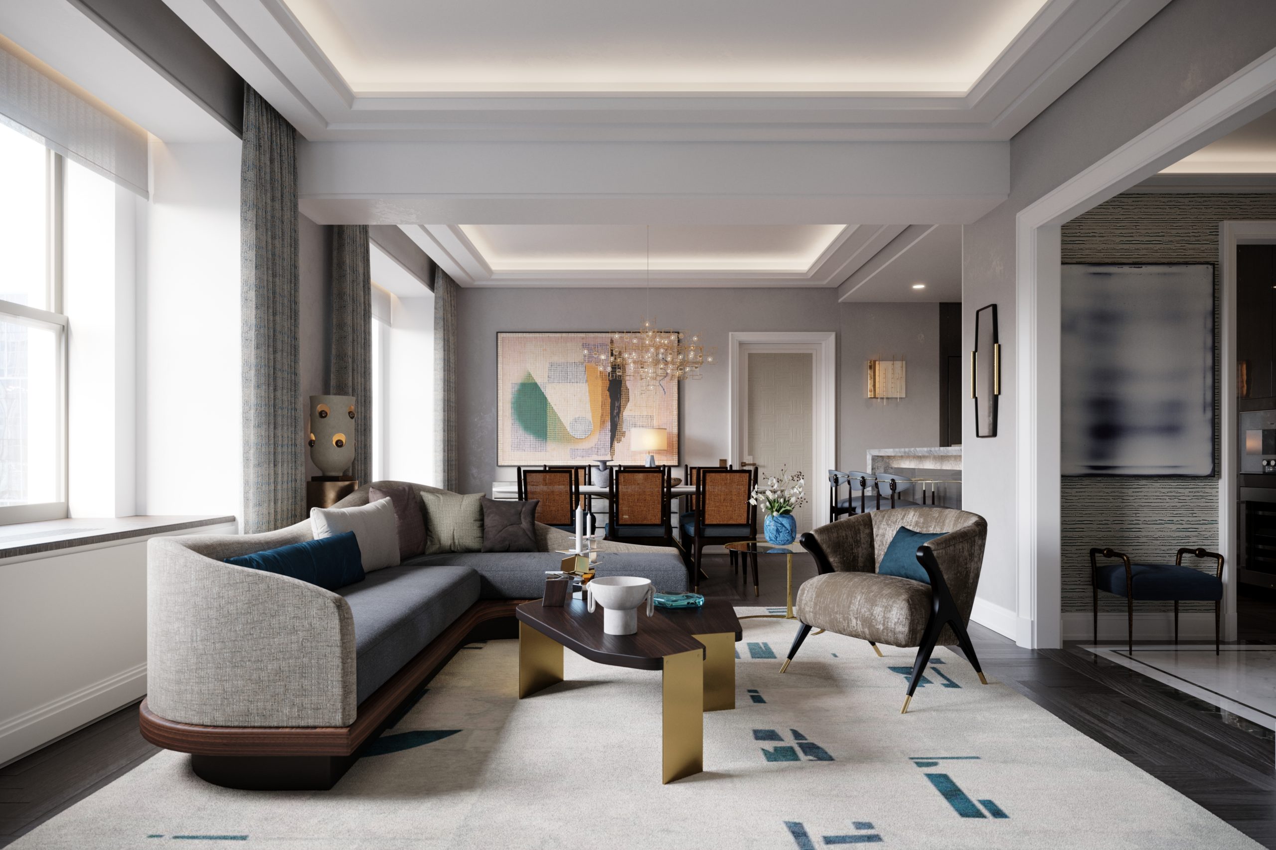 luxury apartment living room