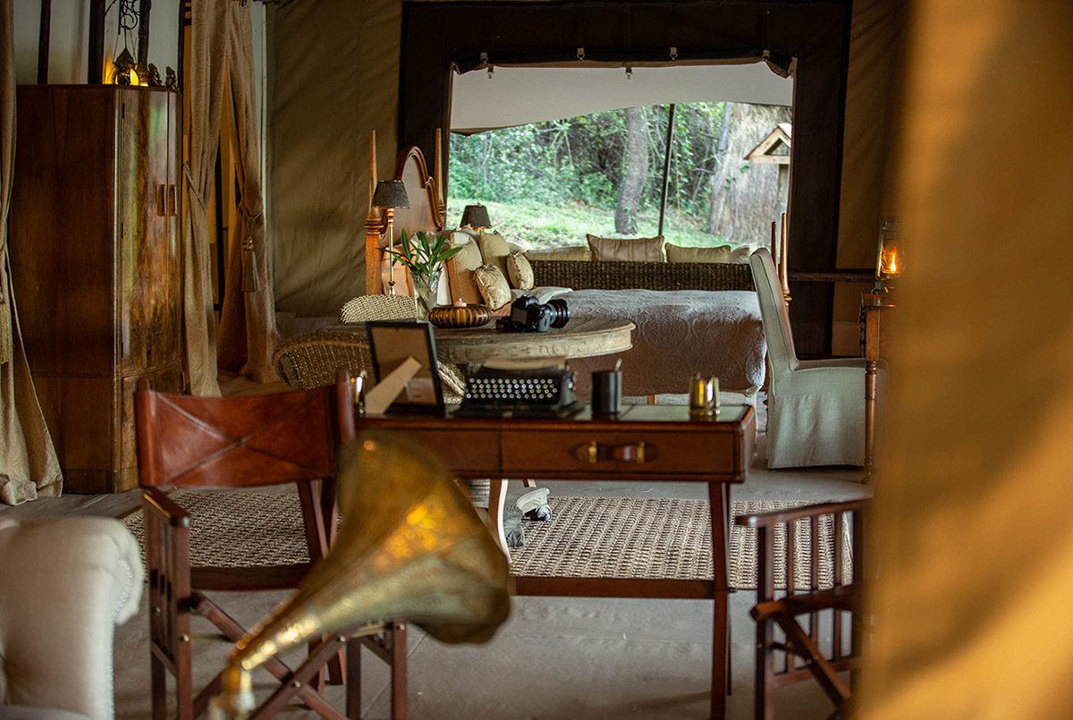 luxurious safari camp