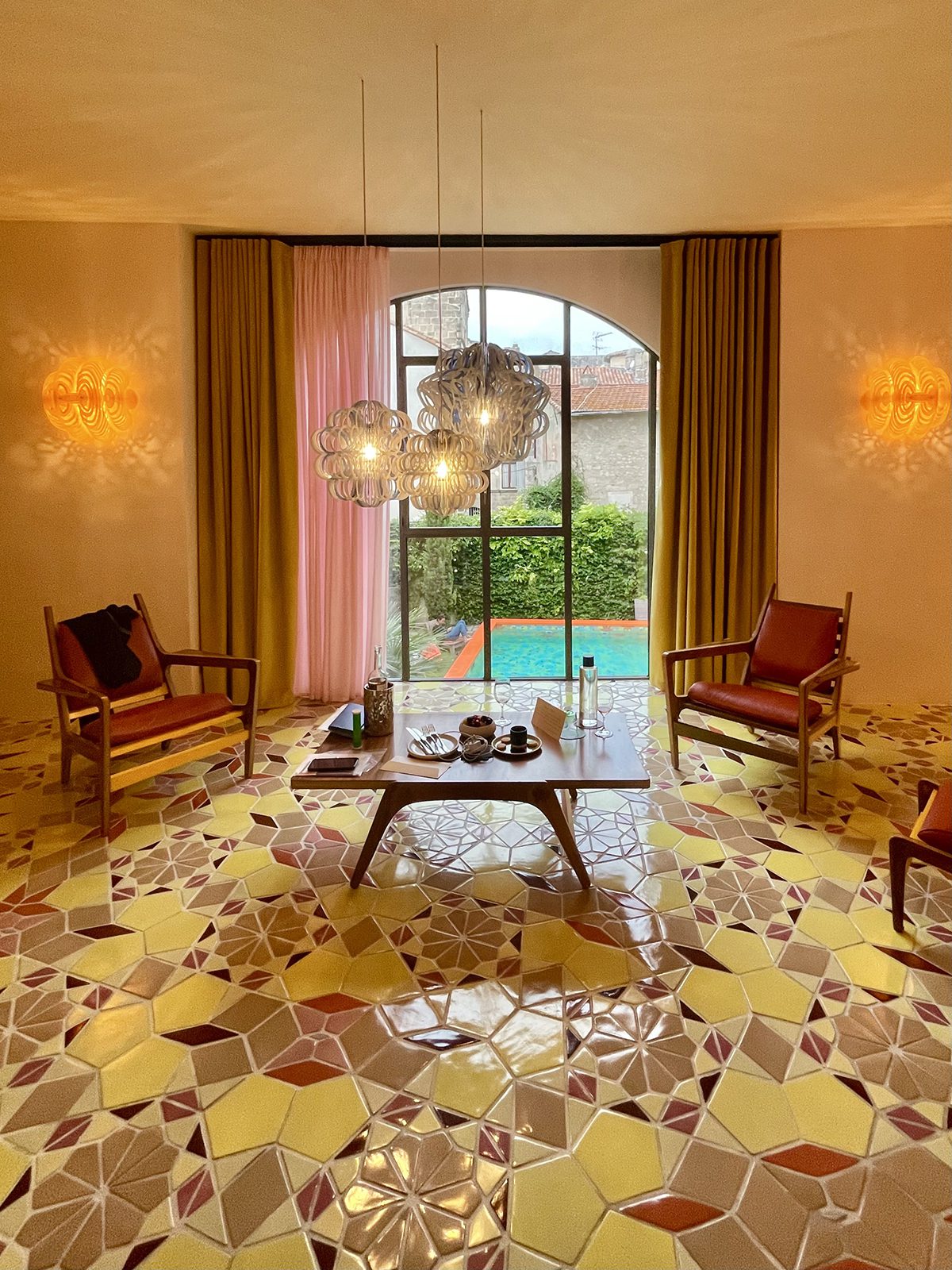 lounge area of hotel