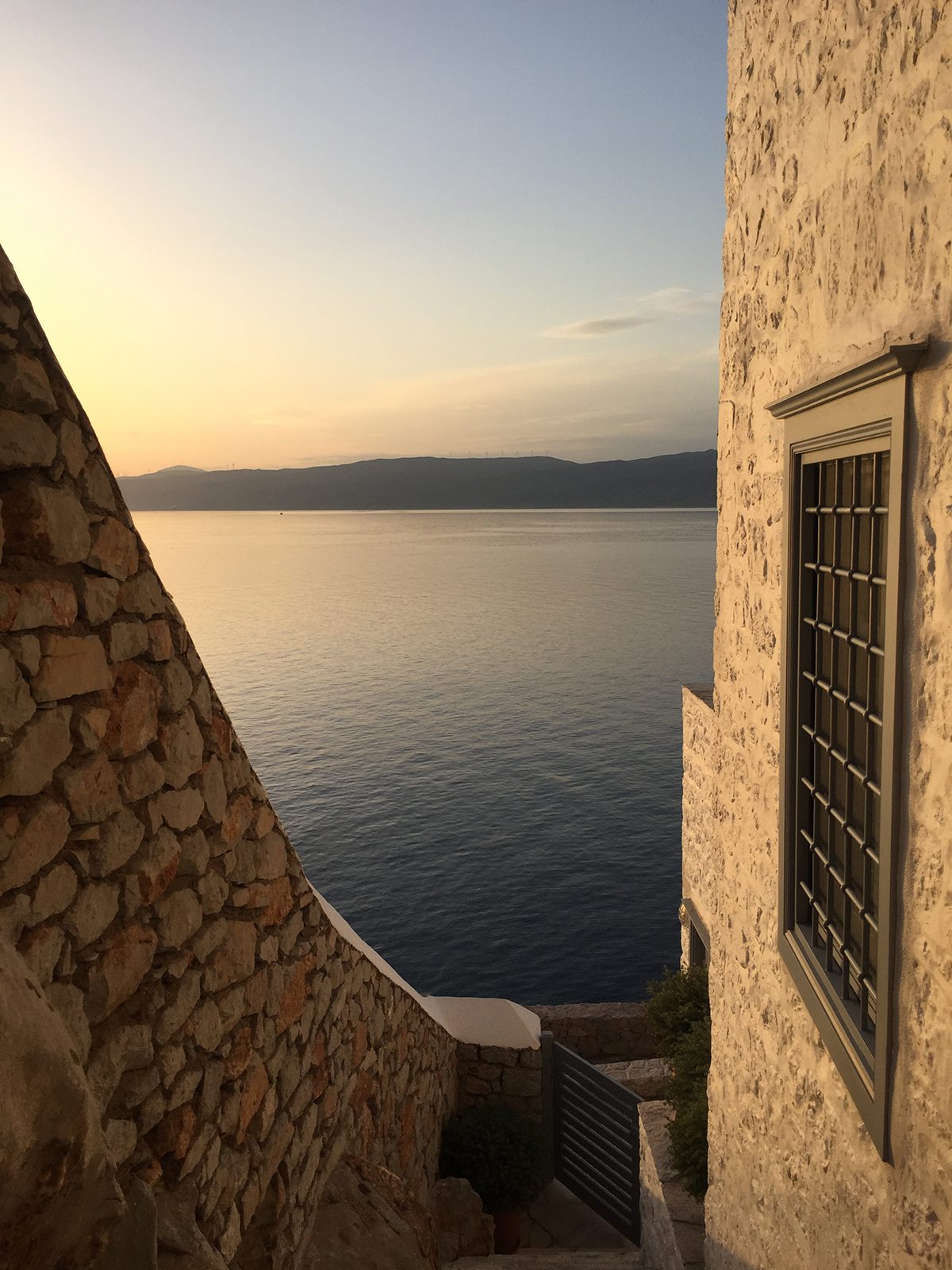 views to the sea from a villa