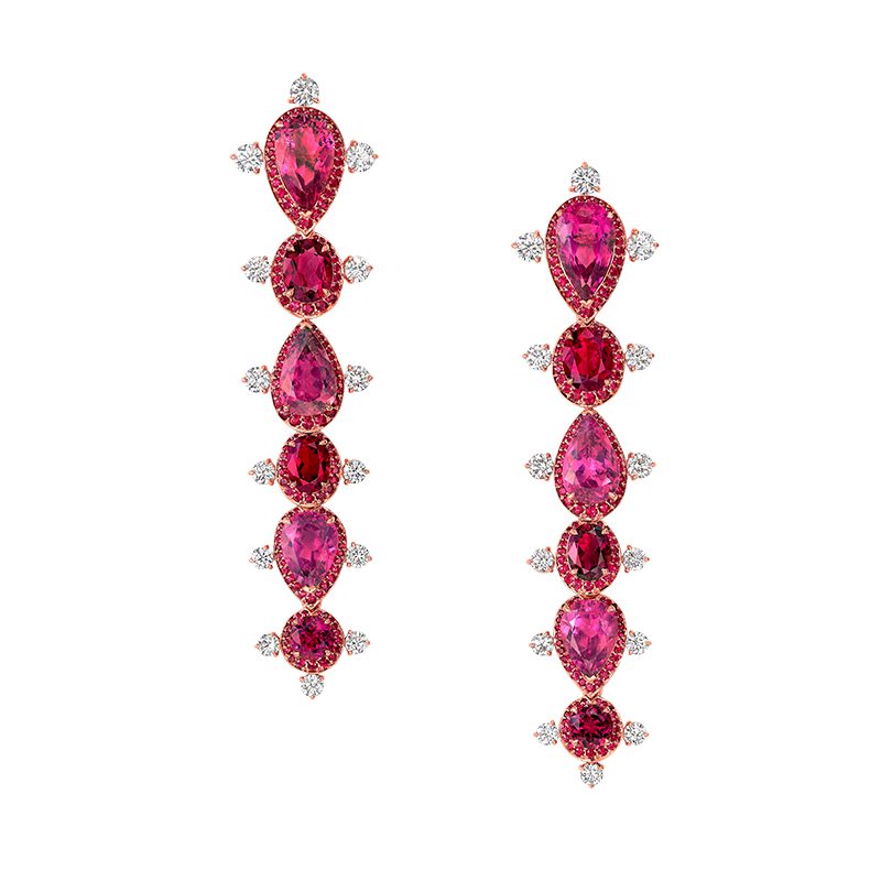 ruby earrings