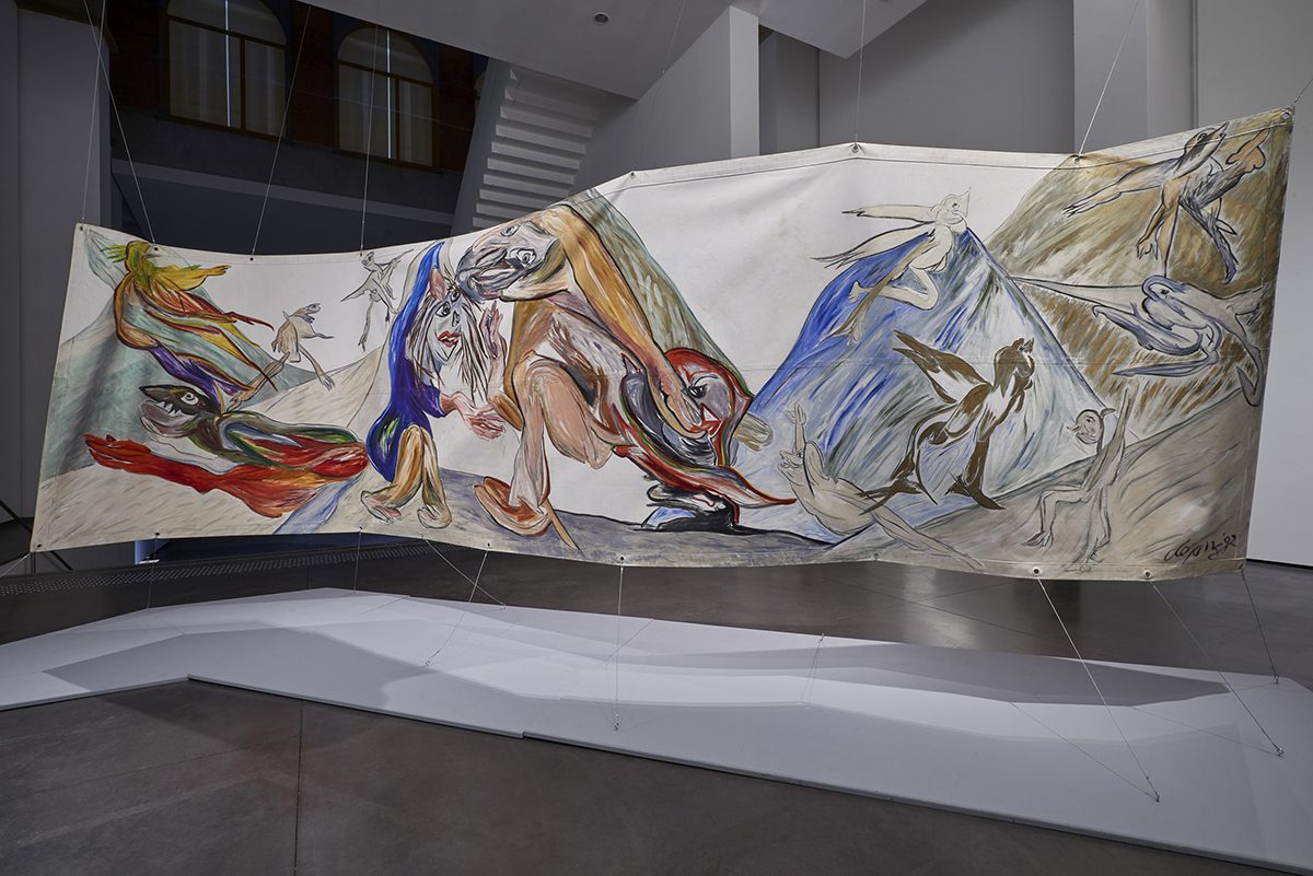 large scale textile artwork