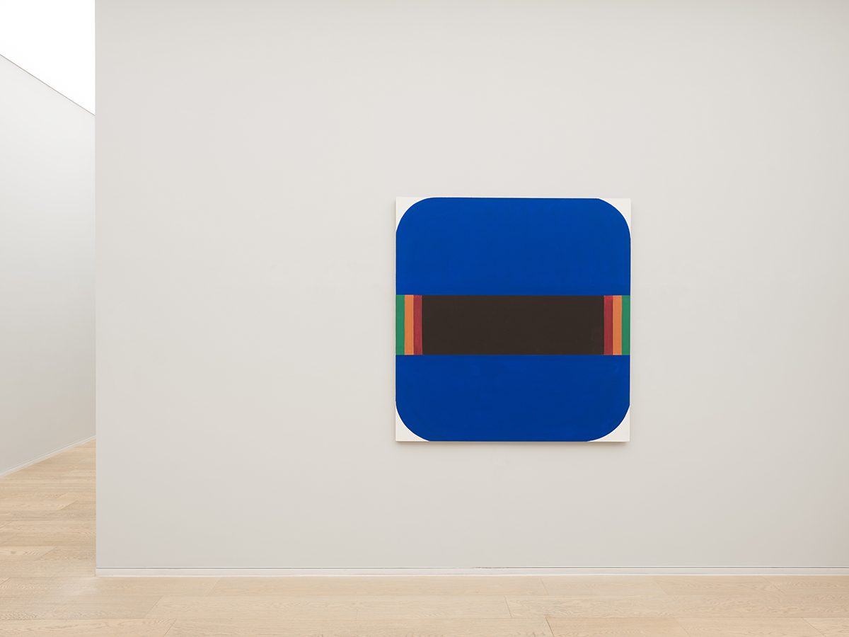 blue abstract painting