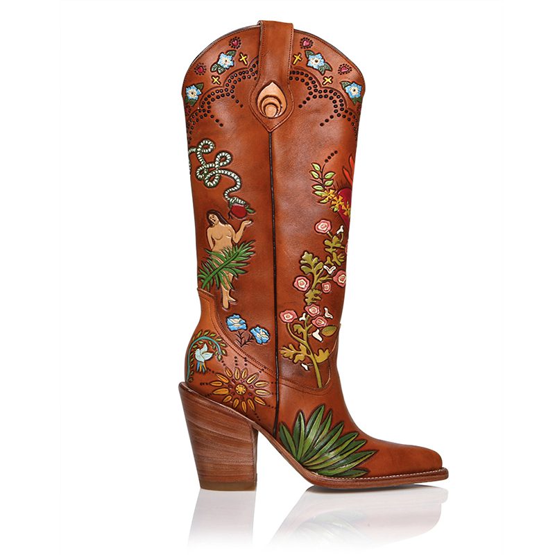leather cowboy boots