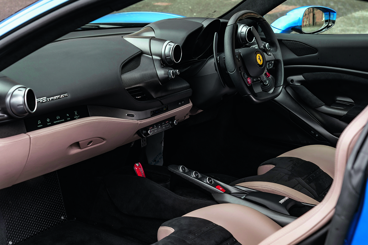 steering wheel of car