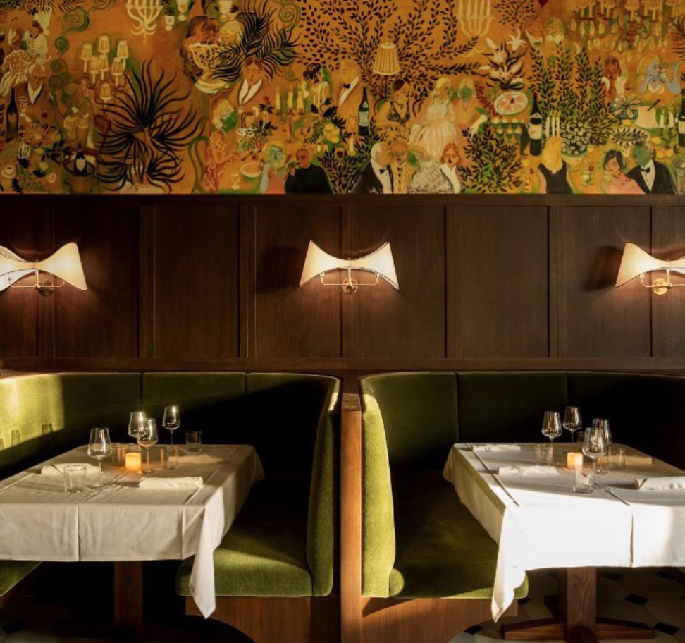 luxurious restaurant interiors
