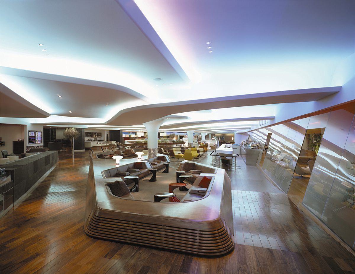 An airport lounge