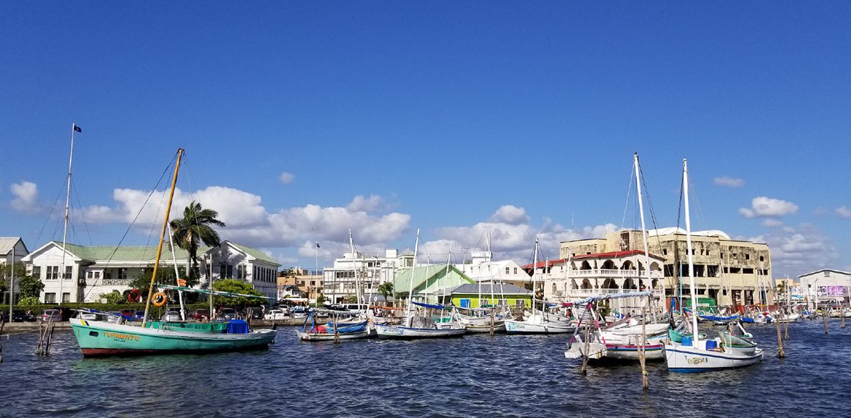 A fishing village with boats in the water