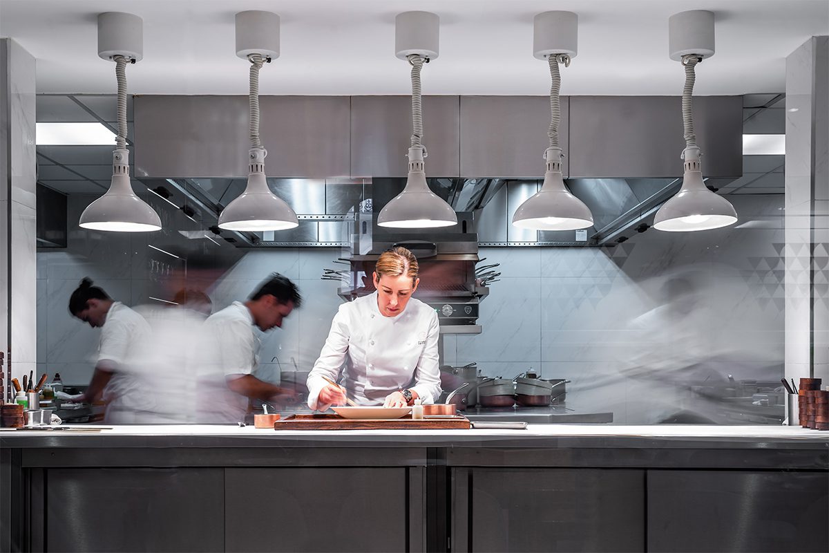 Chef in kitchen