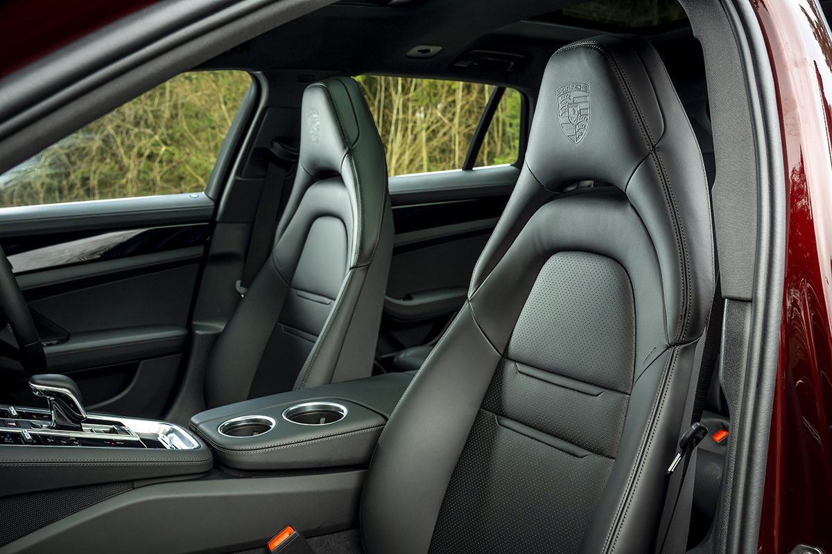 front black seats of car 