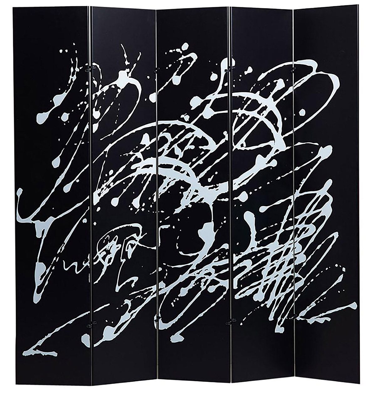 white splattered paint on a black board
