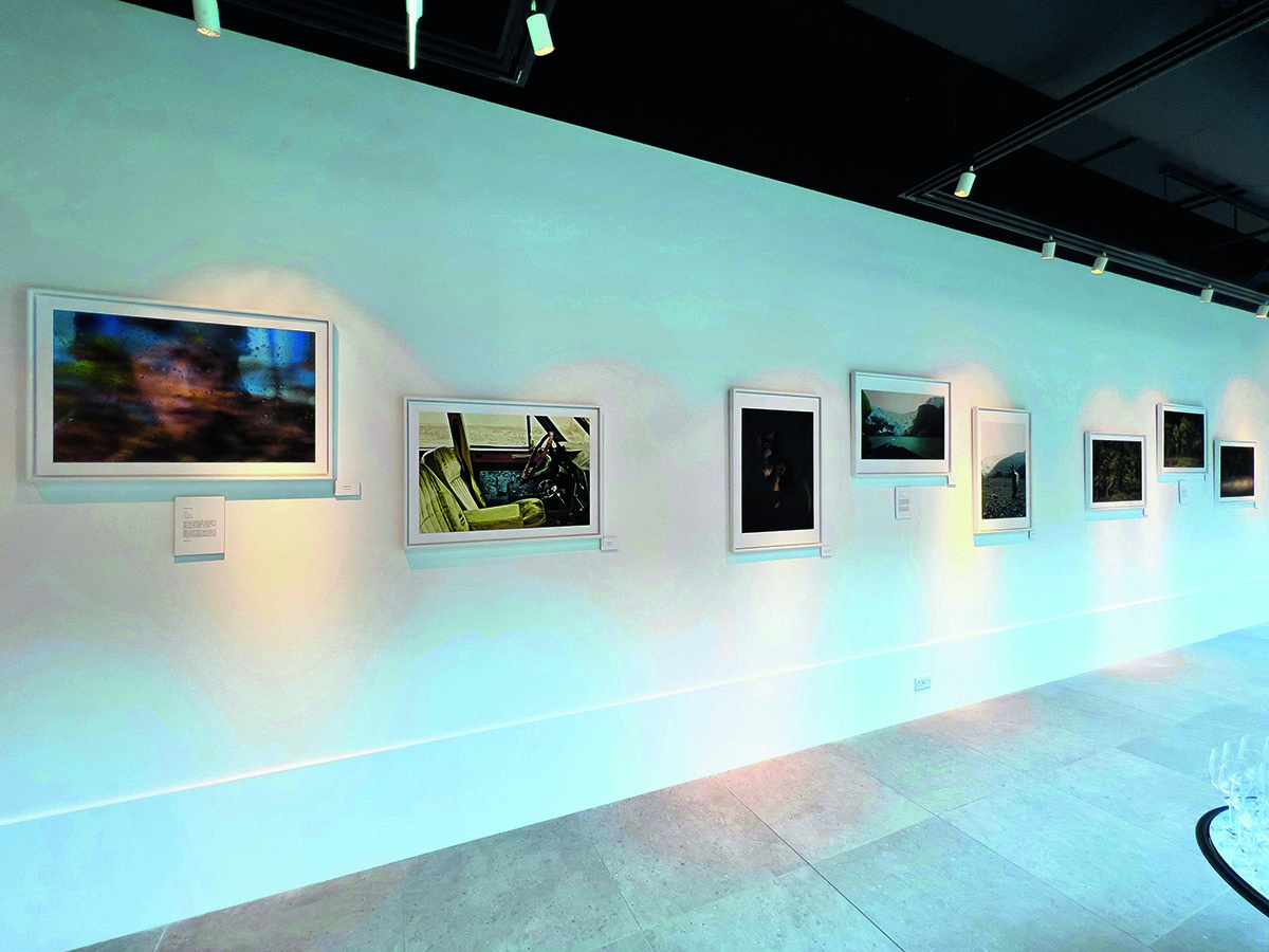 pictures on a white wall